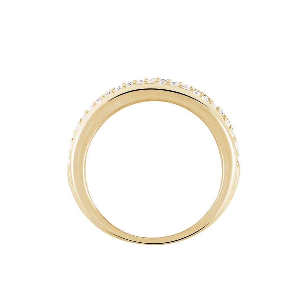Bague Edenne Plaqu&eacute; Or Jaune Oxyde De Zirconium - Bagues avec pierre Femme | Marc Orian