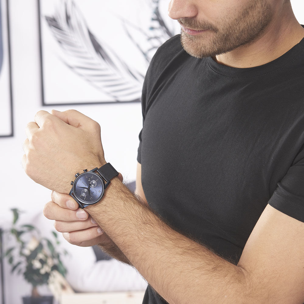 Montre Boss Navigator Bleu - HIMHE1B0270 • Marc Orian | Bijouterie en ligne
