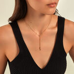 Collier Isa Acier Jaune Oxyde De Zirconium - Colliers avec pierres Femme | Marc Orian