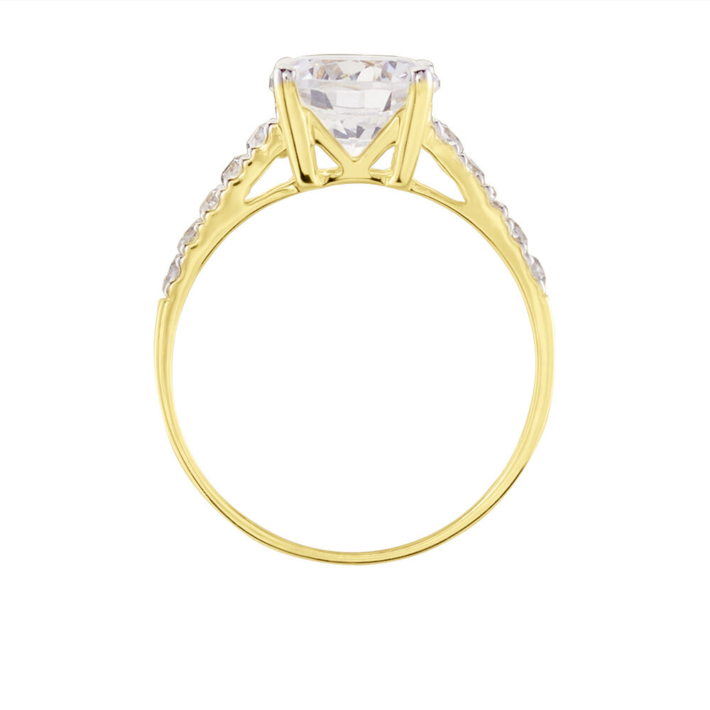 Solitaire Terese Or Jaune Oxyde De Zirconium - Solitaires Femme | Marc Orian