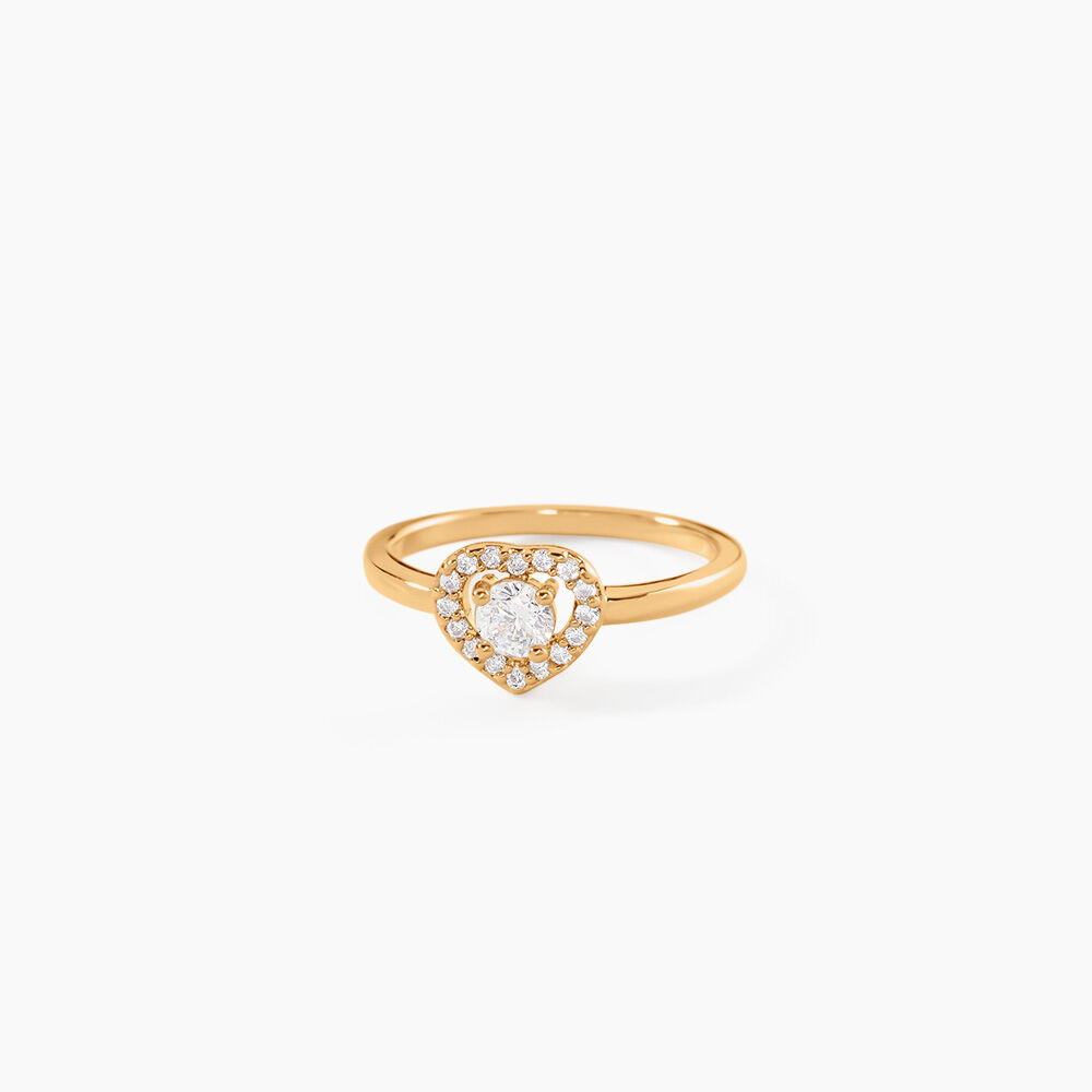 Bague Alais Plaqu&eacute; Or Jaune Oxyde De Zirconium - Bijoux fantaisie Femme | Marc Orian