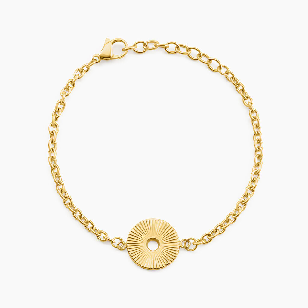 Bracelet Goker Acier Jaune - Bracelets cha&icirc;nes Femme | Marc Orian