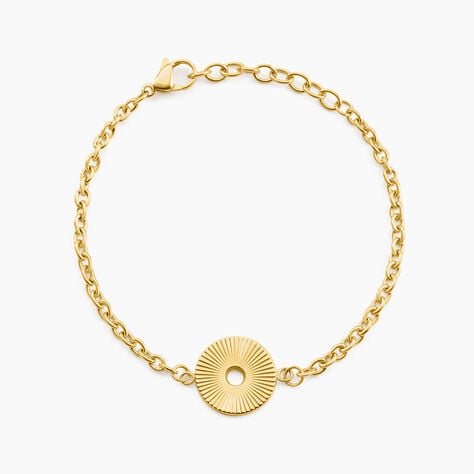 Bracelet Goker Acier Jaune - Bracelets cha&icirc;nes Femme | Marc Orian