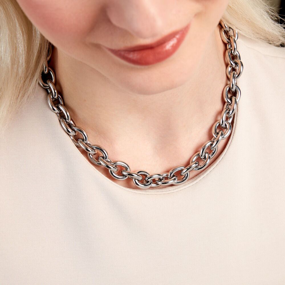 Collier Fira Acier Blanc - Colliers Femme | Marc Orian