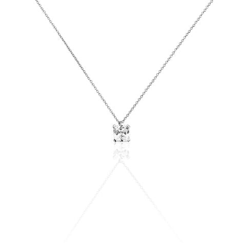 Collier Lyanna Argent Blanc Oxyde De Zirconium - Colliers solitaires Femme | Marc Orian