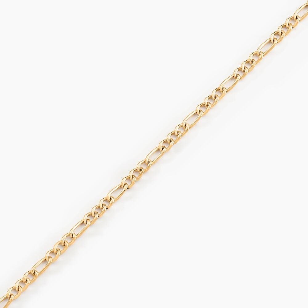 Bracelet Or Jaune Caméo Maille Alternée 1/3 - Bracelets mailles Femme | Marc Orian