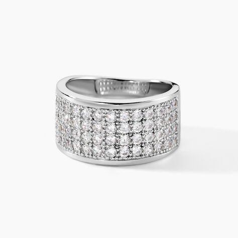 Bague Cecelia Argent Blanc Oxyde De Zirconium - Bagues avec pierre Femme | Marc Orian