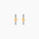 Boucles D'Oreilles Puces Or Jaune Argent Blanc - Puces Femme | Marc Orian