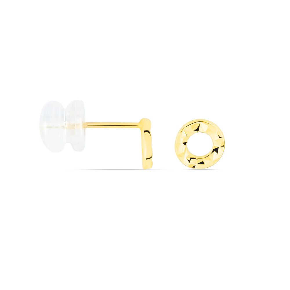 Boucles D'oreilles Puces Berangere Cercle 3 Or Jaune - Puces Femme | Marc Orian