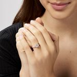 Bague Solitaire Celina Argent Blanc Oxyde De Zirconium - Bijoux fantaisie Femme | Marc Orian