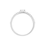 Bague April Or Blanc Oxyde De Zirconium - Solitaires Femme | Marc Orian