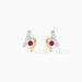 Boucles D'oreilles Puces Kirsten Or Jaune Rubis Et Diamant - Puces Femme | Marc Orian