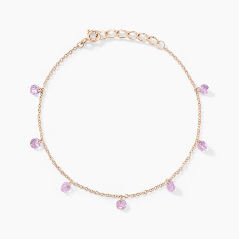 Bracelet Collie Argent Rose Oxyde De Zirconium - Bracelets fantaisie Femme | Marc Orian
