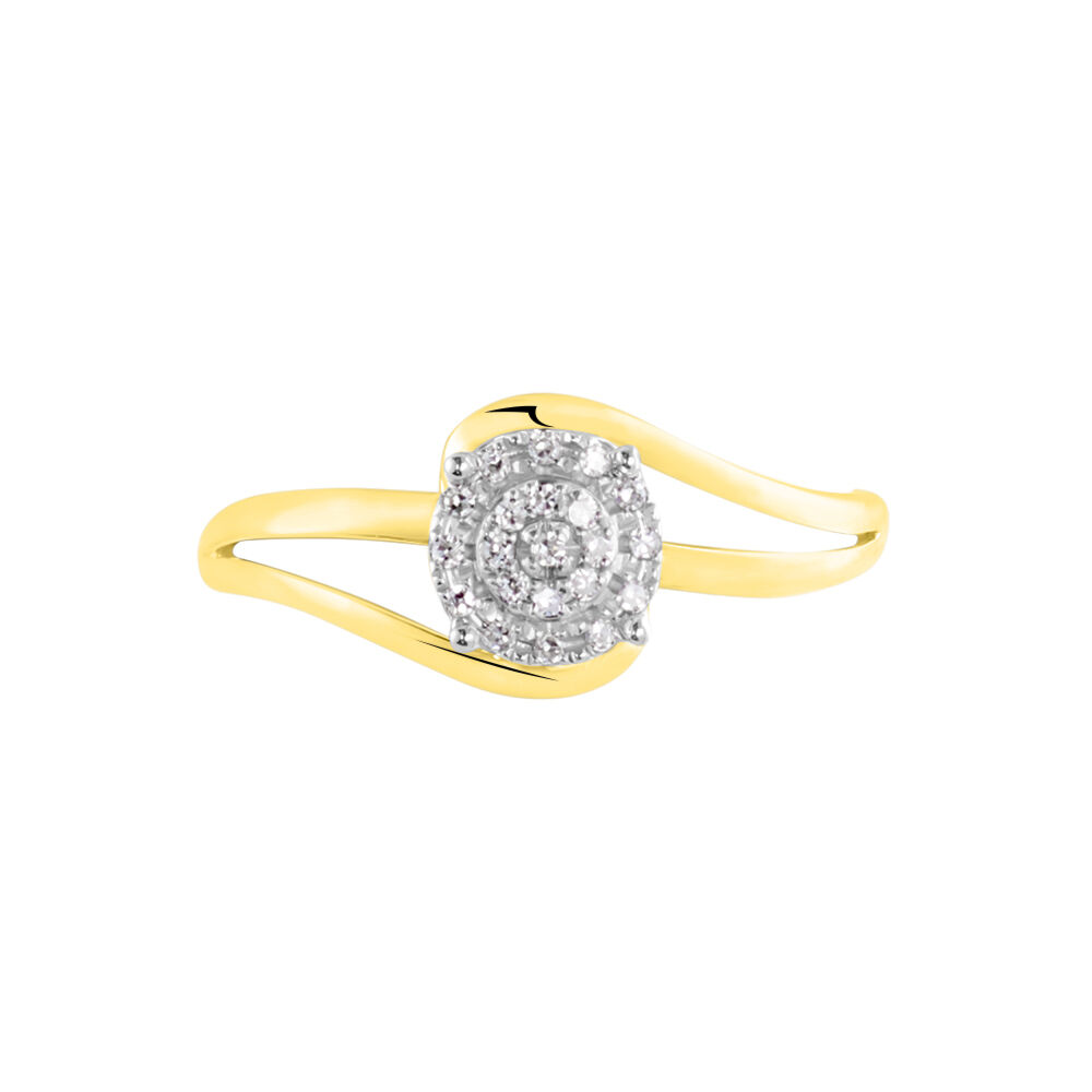 Bague Or Jaune Rosariane Diamants - Bagues pierres précieuses Femme | Marc Orian