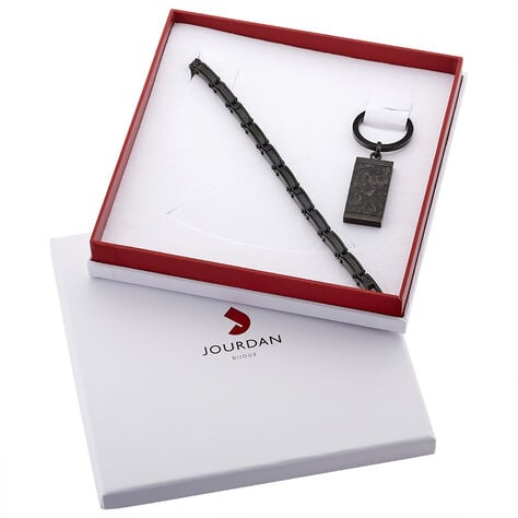 Bracelet Sheron Acier Noir - Gourmettes Homme | Marc Orian