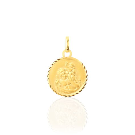 Pendentif Saint Christophe Diamante Or Jaune - Pendentifs Famille | Marc Orian