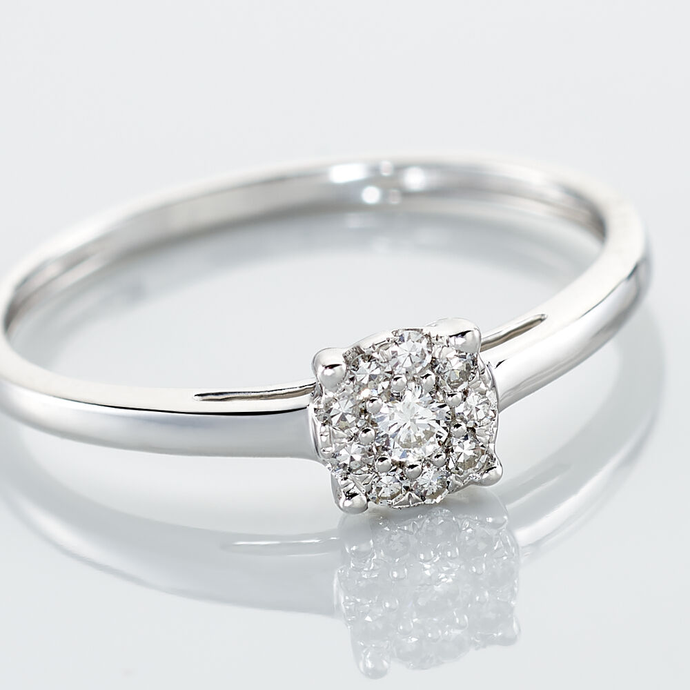 Bague Or Blanc Adeline Diamants - Parures de mariage Femme | Marc Orian