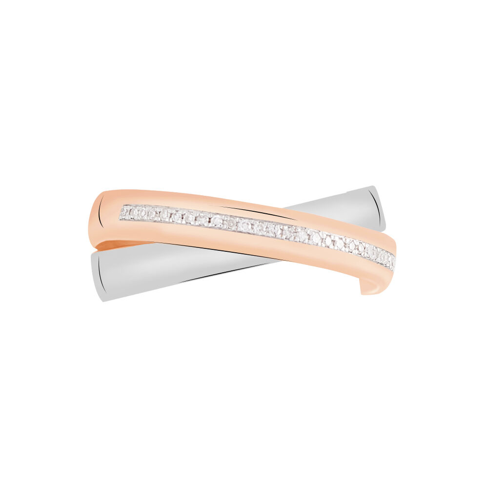 Bague Andrette Or Bicolore Diamant - Bagues pierres précieuses Femme | Marc Orian