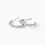 Cr&eacute;oles Argent Blanc Daren Oxydes De Zirconium - Cr&eacute;oles Femme | Marc Orian