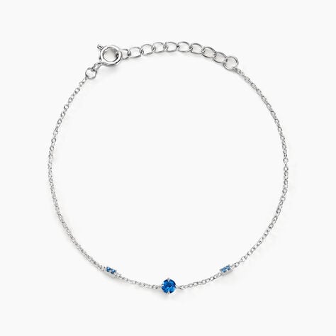 Bracelet Gemmie Argent Blanc Oxyde De Zirconium - Bracelets chaînes Femme | Marc Orian