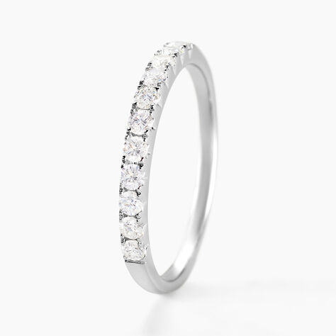 Alliance Pristina Or Blanc Diamant - Alliances avec pierres Femme | Marc Orian