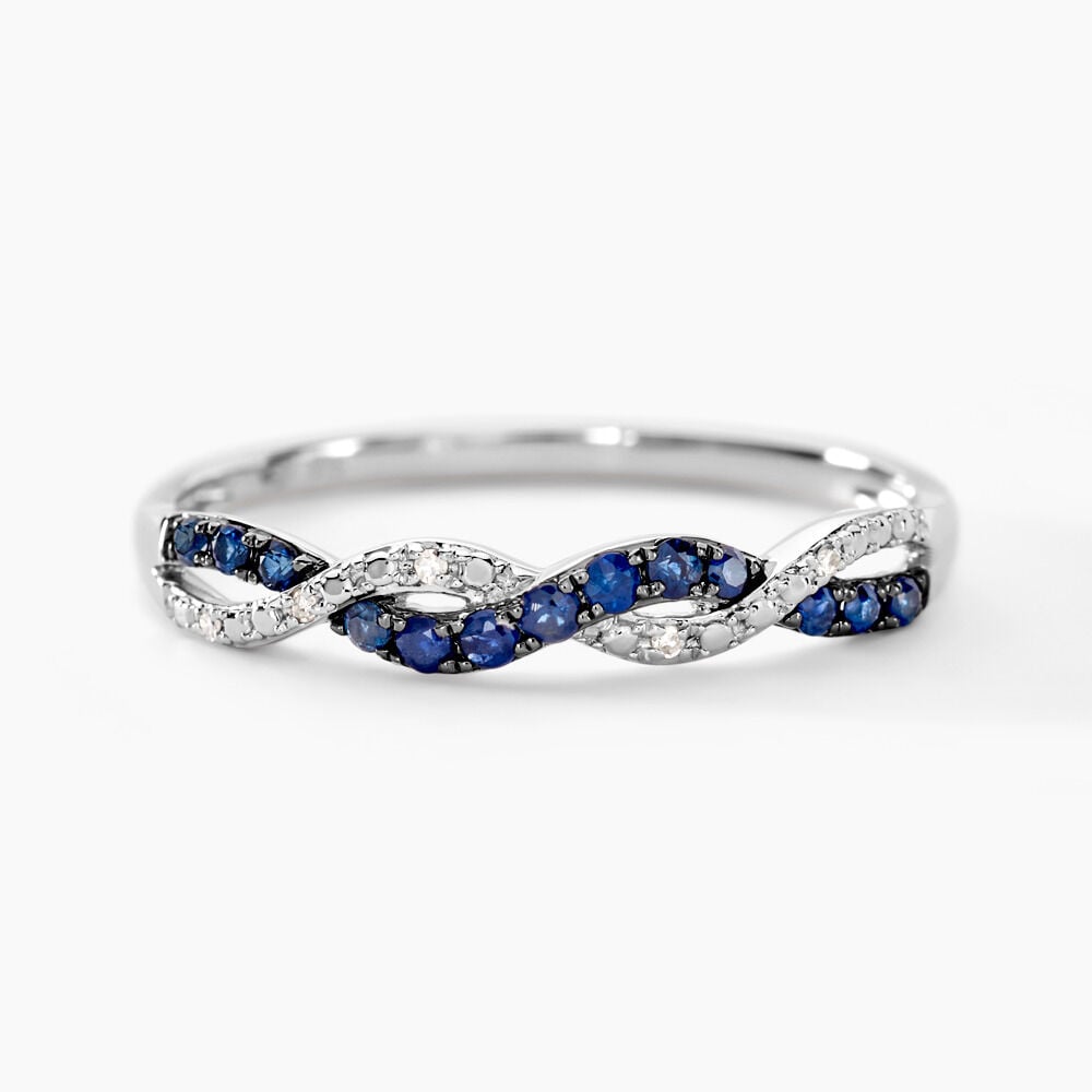 Bague Sofia Or Blanc Saphir Et Diamant - Bagues vintage Femme | Marc Orian