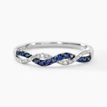 Bague Sofia Or Blanc Saphir Et Diamant - Bagues vintage Femme | Marc Orian