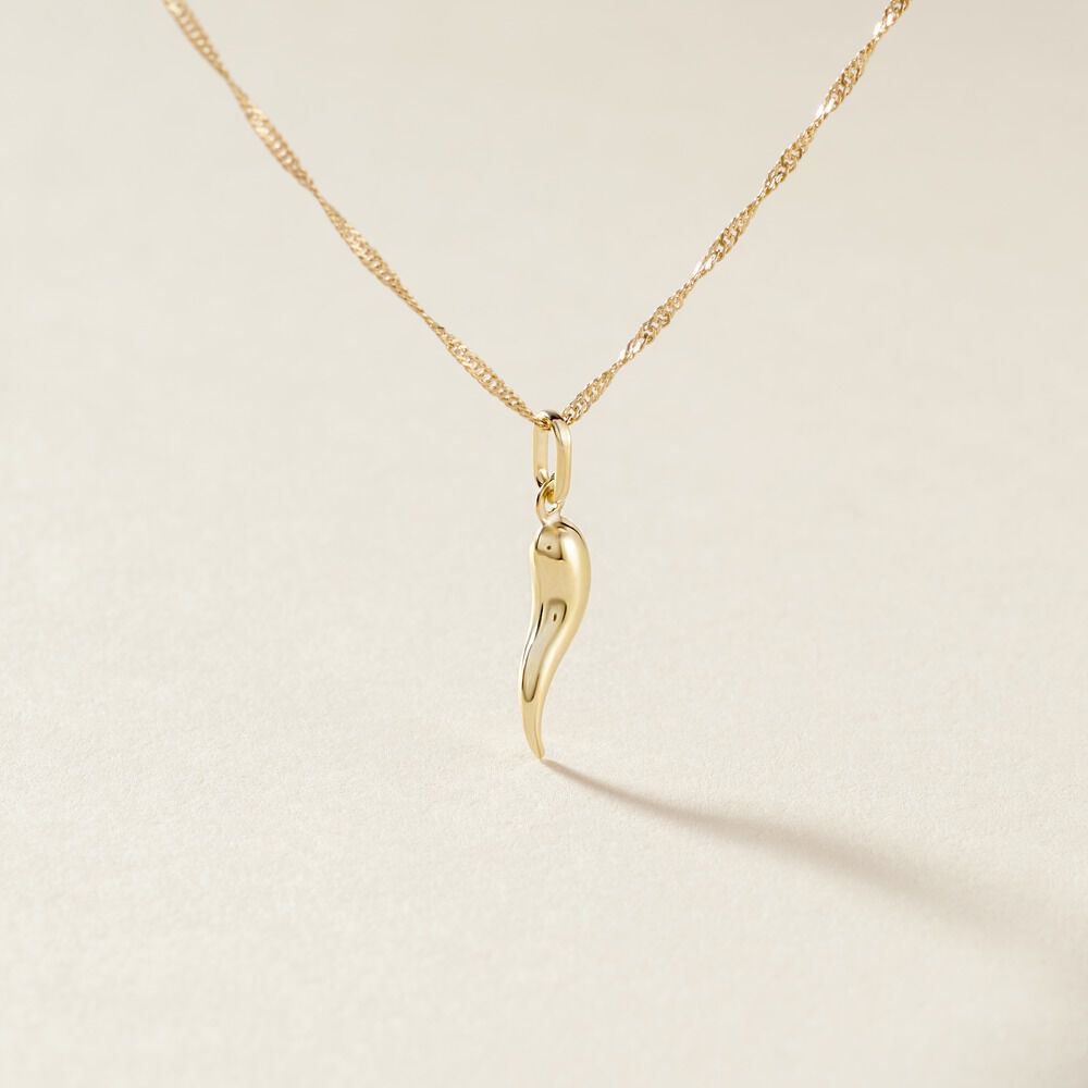 Pendentif Felicette Corne Abondance Or Jaune - Pendentifs Unisex | Marc Orian