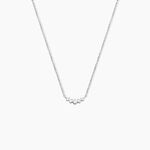 Collier Elinore Argent Blanc Oxyde De Zirconium - Colliers avec pierres Femme | Marc Orian