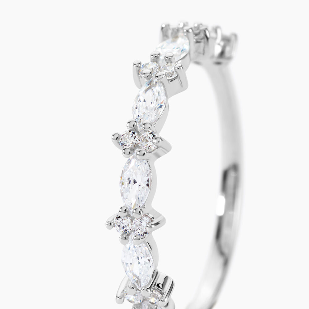 Bague Argent Blanc Eclat D'Aurore Oxydes De Zirconium - Bijoux fantaisie Femme | Marc Orian