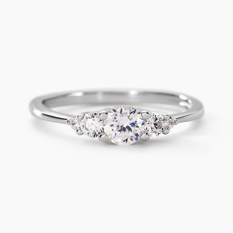 Bague Maiwen Argent Blanc Oxyde De Zirconium - Bagues avec pierre Femme | Marc Orian