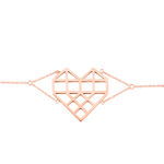 Bracelet Angeles Acier Rose - Bracelets cha&icirc;nes Femme | Marc Orian