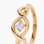 Bague Solitaire Jaume Plaqu&eacute; Or Oxyde De Zirconium - Bijoux fantaisie Femme | Marc Orian