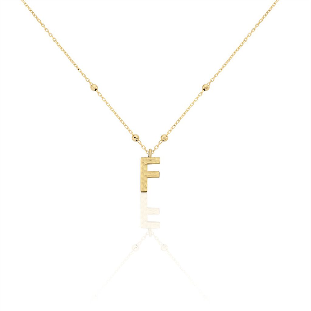 Collier Plaqué Or Jaune Lettra - Colliers fantaisie Femme | Marc Orian