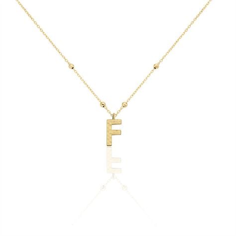 Collier Plaqué Or Jaune Lettra - Colliers fantaisie Femme | Marc Orian