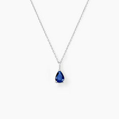 Collier Goutte Or Blanc Saphir - Colliers Femme | Marc Orian