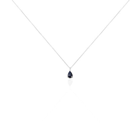 Collier Goutte Or Blanc Saphir - Colliers Femme | Marc Orian