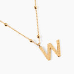 Collier Plaqu&eacute; Or Jaune Lettra - Colliers ete Femme | Marc Orian