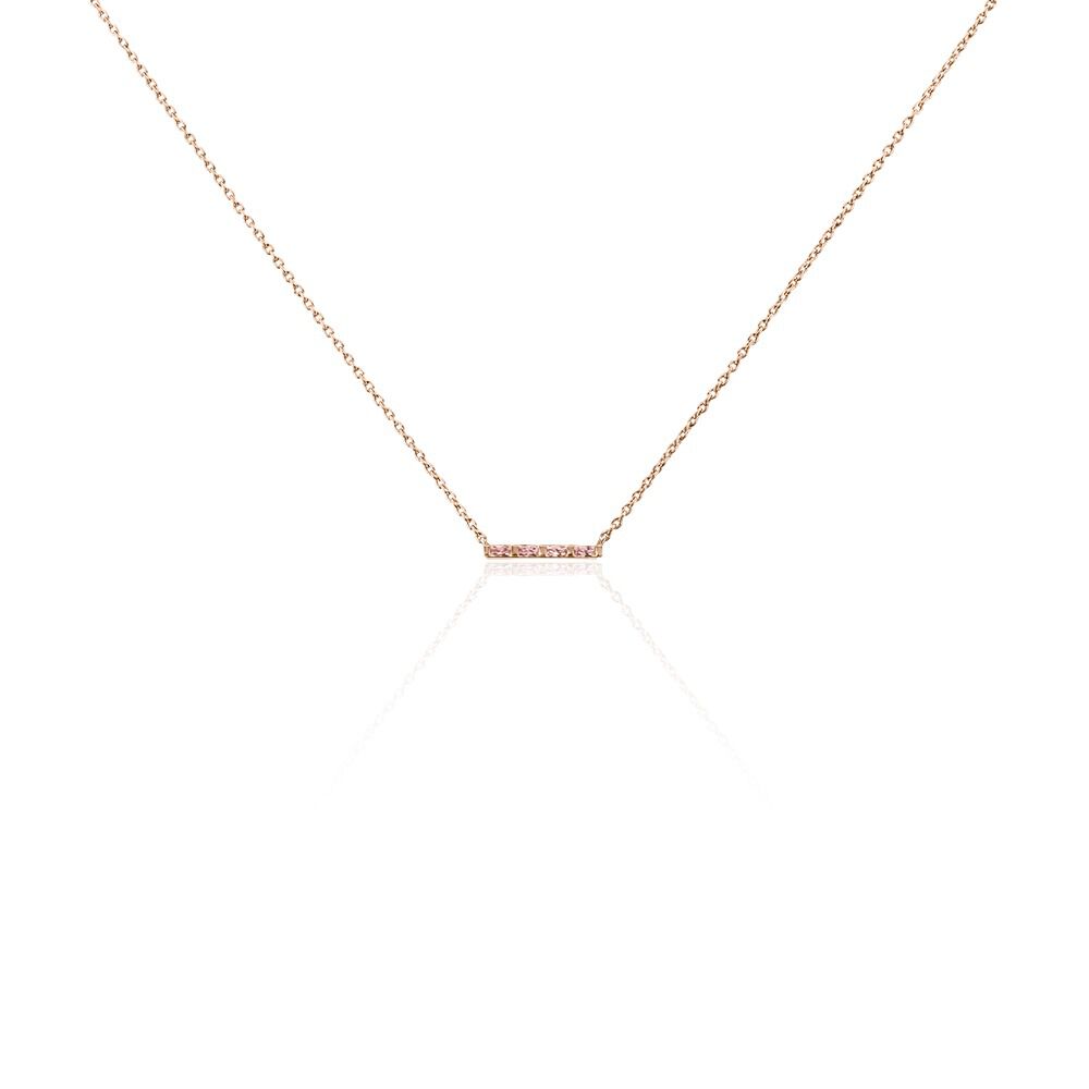 Collier Andrew Argent Rose Oxyde De Zirconium Rose - Colliers avec pierres Femme | Marc Orian