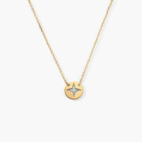 Collier Titus Or Jaune Diamant - Colliers avec pierres Femme | Marc Orian