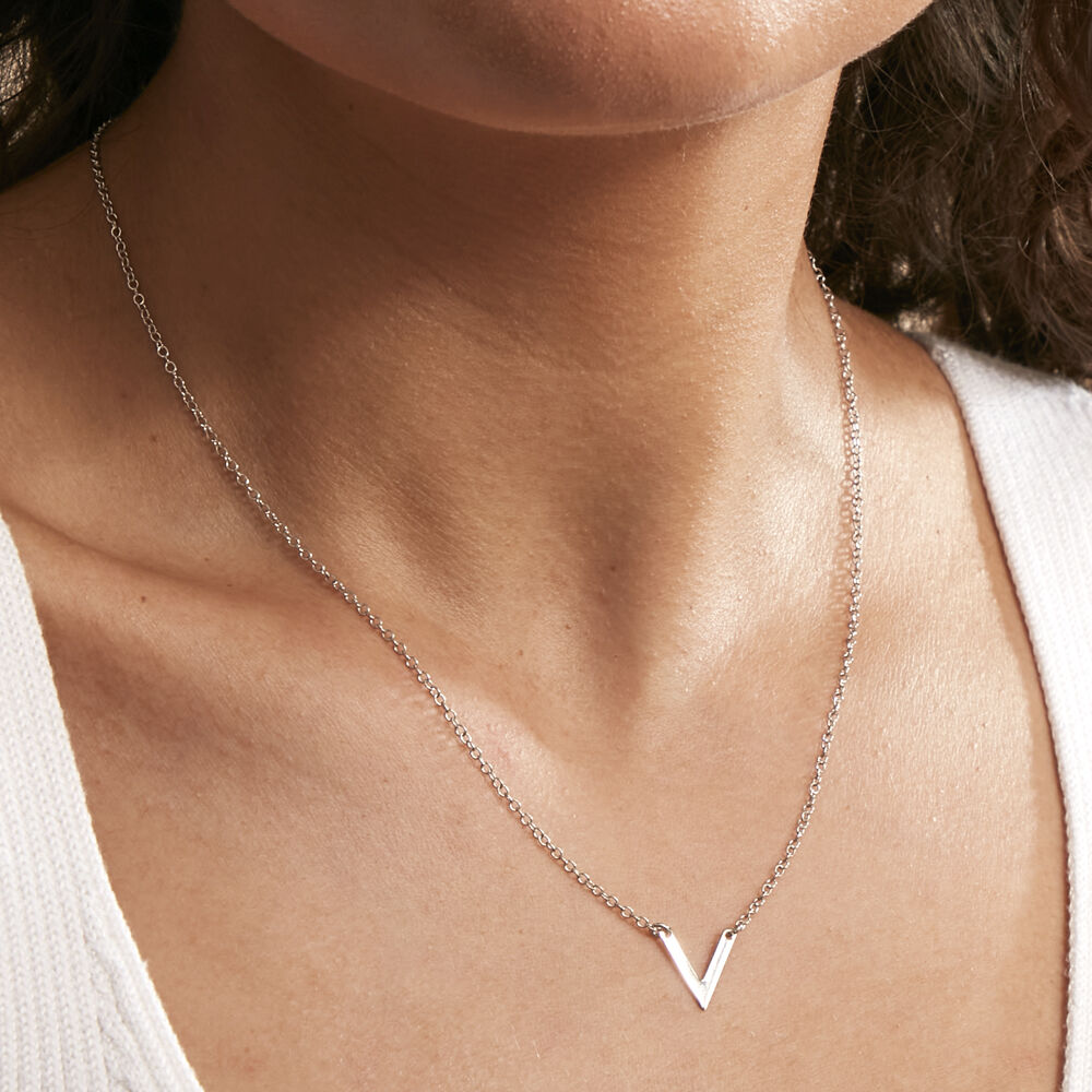 Collier Velda Argent Blanc - Colliers Femme | Marc Orian