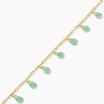 Bracelet Ria Acier Jaune Pierre De Synthese - Bracelets cha&icirc;nes Femme | Marc Orian