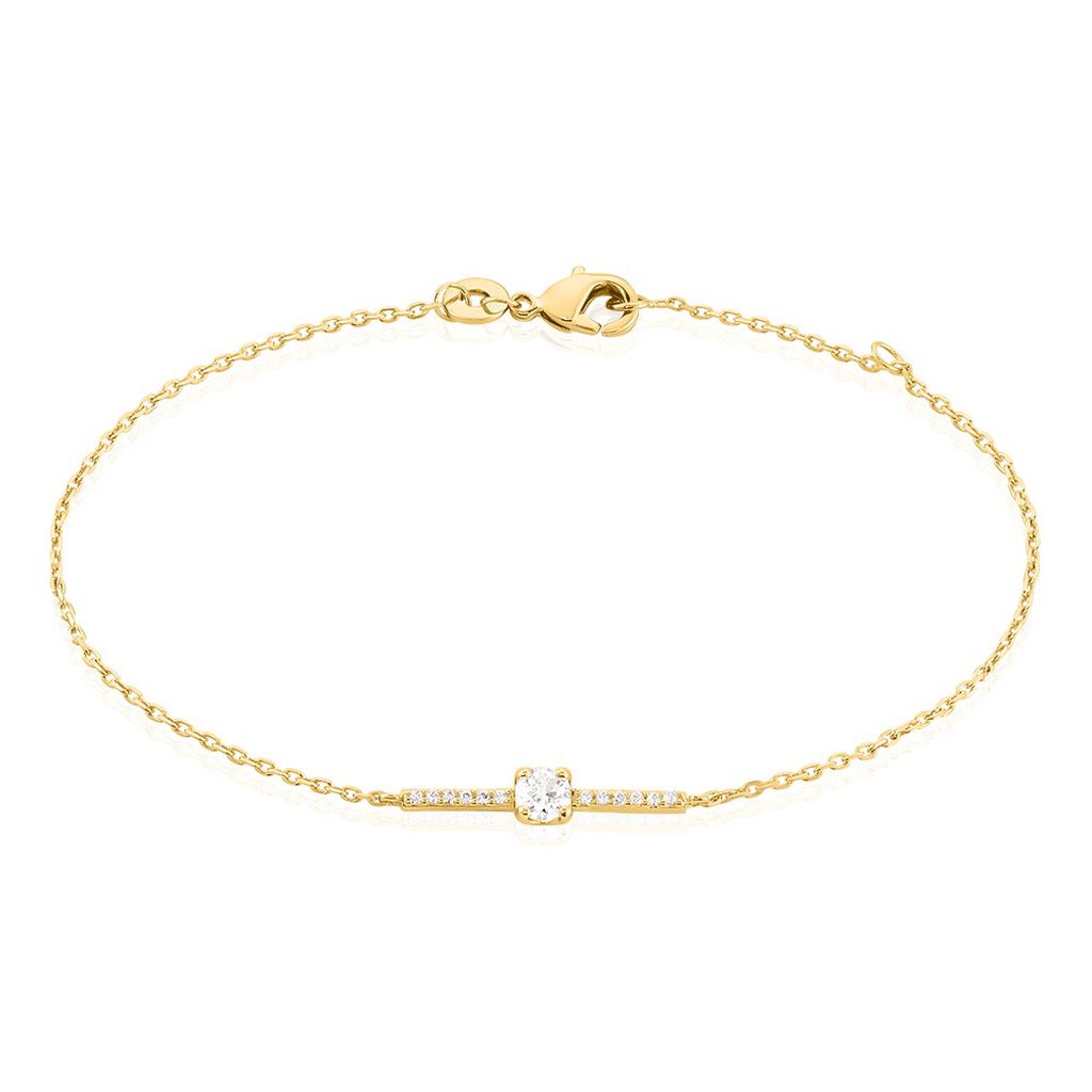 Bracelet Fergie Plaqué Or Jaune Oxyde De Zirconium - Bracelets fantaisie Femme | Marc Orian