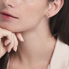 Créoles Sahar Plaqué Or Jaune Oxyde De Zirconium - Boucles d'oreilles Créoles Femme | Marc Orian