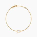 Bracelet Nymphe Argent Dor&eacute; A L'Or 750/1000 Nacre - Bracelets cha&icirc;nes Femme | Marc Orian