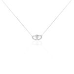 Collier Or Blanc Raoula Oxydes De Zirconium - Colliers avec pierres Femme | Marc Orian