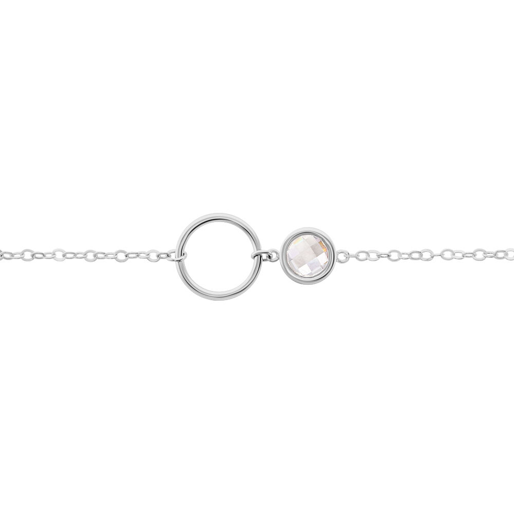 Bracelet Bastiano Argent Blanc Oxyde De Zirconium - Bracelets chaînes Femme | Marc Orian