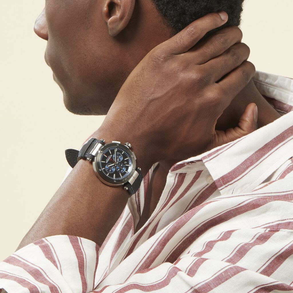 Montre Michel Herbelin Newport Noir Et Bleu - Montres sport Homme | Marc Orian