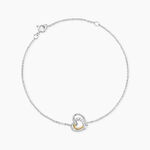 Bracelet Or Jaune Argent Blanc Oxyde De Zirconium - Bracelets cha&icirc;nes Femme | Marc Orian