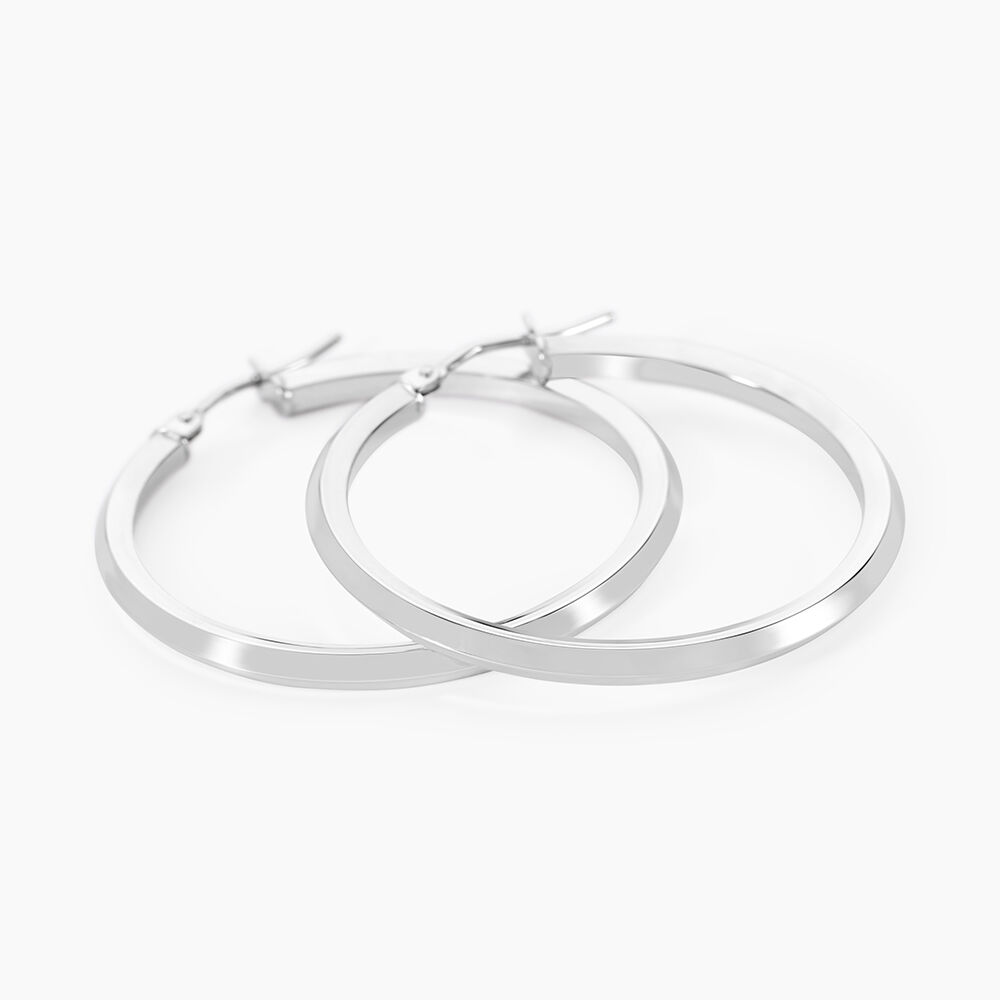 Créoles Ilana Or Blanc - Créoles Femme | Marc Orian